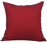TangDepot Cotton Solid Throw Pillow Covers, 20