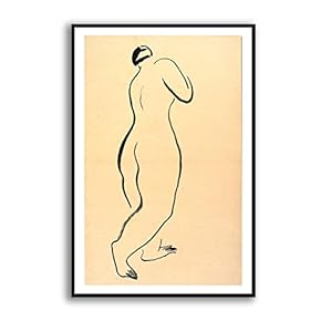 Framed Canvas Wall Art for Living Room, Bedroom Sexy Girls by Sanyu Canvas Prints for Modern Home Decoration Ready to Hang - 16"x24" inches