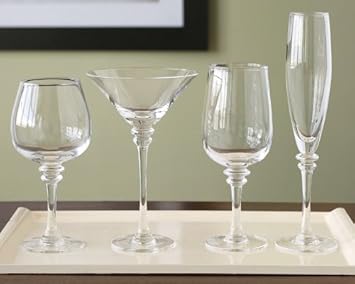 Amazon Com Pottery Barn Claro Stemware Set Of 6 Kitchen Dining