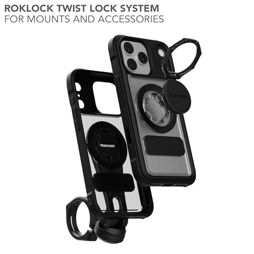 Funda Crystal Rokform Compatible con iPhone 17 Pro Max, Cubierta Magnética (Transparente)