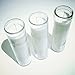 island candles 5 to 7 Day White Sanctuary Candle 3 Pack, Clear Glass, Paraffin Wax Novena Vigil Spell