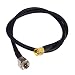 SMA to F Adapter SMA Male to F Type Male RF Coaxial Coax Connector Cable Extension 19 inch