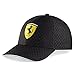 Ferrari Black Checkered Shield Hat