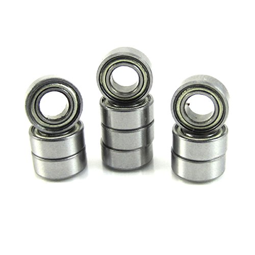 10pcs MR148zz Metal Sealed Bearing 8 (I.D.) x 14 (O.D) x 4 (H) mm for TAMIYA TRAXXAS ALIGN RC Hobby DIY (Pack of 10)