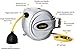 POWER Retractable Hose Reel 75 ft + 6 ft x 1/2” - Brass Fittings, Super Heavy Duty, 3 Layer Hybrid Hose, Slow Return System, Patented Nozzle Protector - Wall Mounted Water Hose Reel