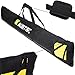 AUMTISC Ski Bag and Boot Bag Combo for Air Travel Flying, Snow Ski Bags Two-Piece for Skis Up to 200cm and Boots Up to Size 13 (No padded, A-Yellow)