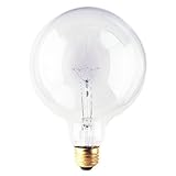 Bulbrite 100G40CL 100W G40 Globe 125V Medium Base Light Bulb, Clear