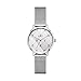 DKNY Women's The Modernist Quartz Watch with Stainless Steel Strap, Silver, 14 (Model: NY2815)