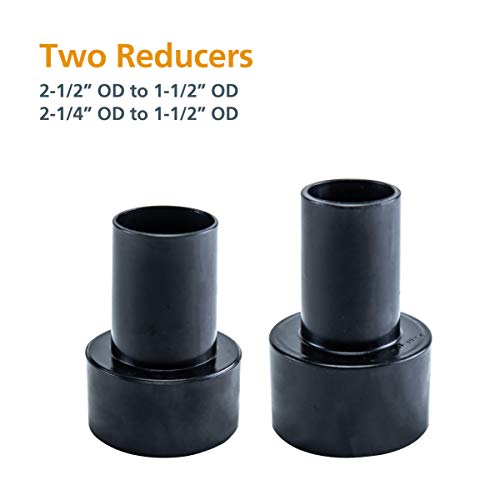 POWERTEC 70175 Dust Collection Hose with Fittings Plus Two Reducers