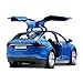 Diecast Model Cars Toy Cars Alloy Pull Back Toy Car with Sound and Light Toy Kids Toys 1/32 Scale (Blue)
