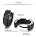 Stainless Steel Womens Hoop Earrings for Men Huggie Ear Piercings Hypoallergenic 20G (3pair Silver+Gold+Black)