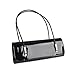 b.m.c BMC Womens Synthetic Patent Leather Evening Clutch w/Black Cord Shoulder Straps - AFTER HOURS BLACK