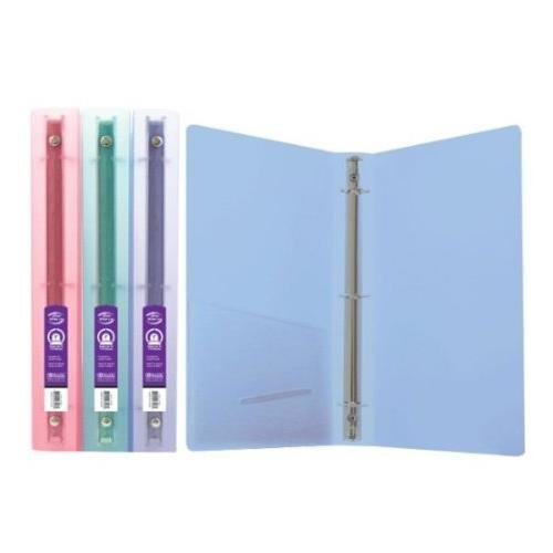 3 pk, bazic 1" glitter poly 3-ring binder with pocket