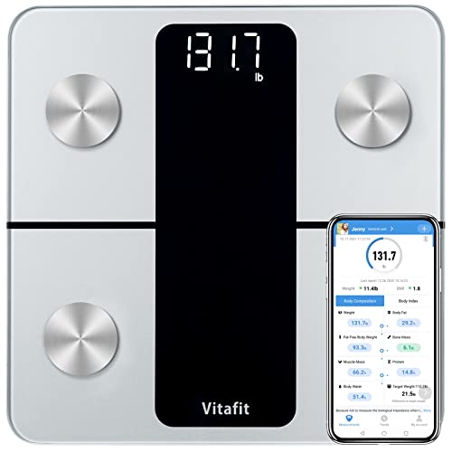Vitafit Smart Scales for Body Weight and Fat Percentage, Weighing Professional Since 2001 ...