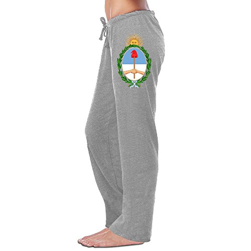 Women's Coat Of Arms Of Argentina Lycra Trousers Ash Geek Sweatpants