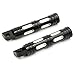 Black Edge Cut CNC Foot Peg Foot Rests For Harley Davidson Sportster Touring Softail Road King (All Years)
