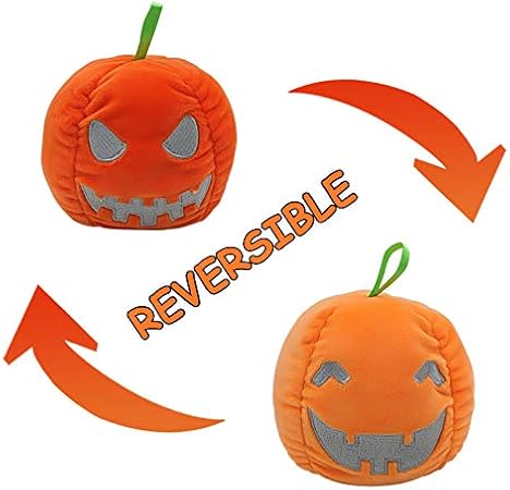 Amazon 両面フリップゴースト人形 発光ぬいぐるみ かわいいソフトリバーシブルゴーストぬいぐるみ人形 ハロウィンおもちゃキッズ大人用 ぬいぐるみ おもちゃ