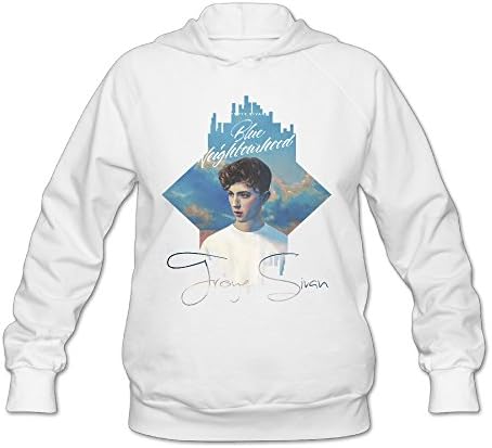 Namii Women's Custom Troye Sivan-blue Neighbour Hooded Sweatshirt Size XL White