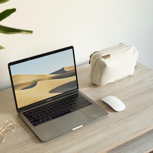 Peak Design Peak Design Tech Pouch, Bone, Electronics Organizer for Travel or Everyday Carry, Origami-Style Storage, Cable Pass-Through, Weatherproof Recycled Nylon, Gear Carry Bag for Men and Women