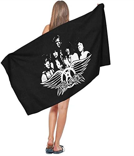 Ultra Soft Multipurpose Microfiber Towel Rock Music Group Print Large Bath Sheet for Beach,Travel,Gym,Yoga and Sports- Lightweight, Compact and Sand Free (27.5 x 55.1 Inch)