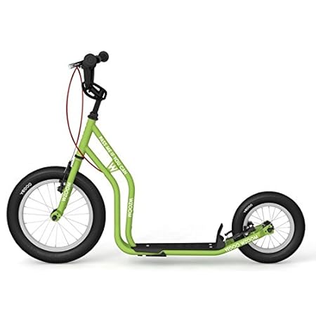 Yedoo New WZOOM Green | Kinderroller mit Luftreifen ab 6 Jahre | Kick Scooter für Kids | Tretroller
