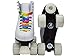 Epic Skates Epic Allure Light-Up Quad Roller Skates, White, Ladies 8