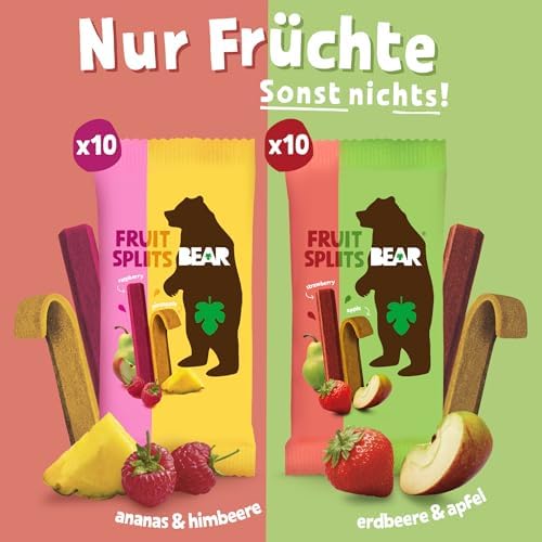 Fruit Splits Mixbox | 100% Natürliche Inhaltsstoffe | 20 x 20g (400g)