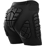 TOMSHOO Hip Protection Pads Shorts, Upgrade Hip Protection Pads ,3D EVA Hip Bone Protection Pad Impact Resistance Lightweight Protective Gear for Ski Skate Snowboard Skating