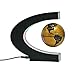 Senders Floating Globe with LED Lights C Shape Magnetic Levitation Floating Globe World Map for Desk Decoration (Gold)