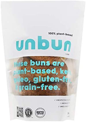 Case of Plant Based Keto Buns by Unbun (8 bags/case)