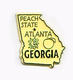 Georgia The Peach State United States Fridge Magnet