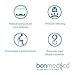 bonmedico Orthopedic Seat Cushion - Home Office Soft Non-Slip & Memory Foam Seat Pillow to Relieve Back, Sciatica & Coccyx/Tailbone, For Office Chair Cushion, Car Seat Cushion Or for Wheelchair, Black