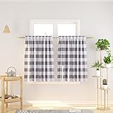 NATUS WEAVER Cafe Curtains 36 inches Long Buffalo