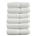 Elaine Karen Luxury White Hand Towels for Bathroom - 6 Pack of Soft 100% Egyptian Cotton Towel Set - Highly Absorbent 16x30 Bathroom Hand Towels for Bath Spa Shower Hotel and Gym