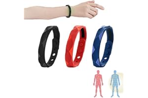 Fixett Sugar Regulator Bangle, Redup Wristband, Red up Wristband Bracelet (3pcs)