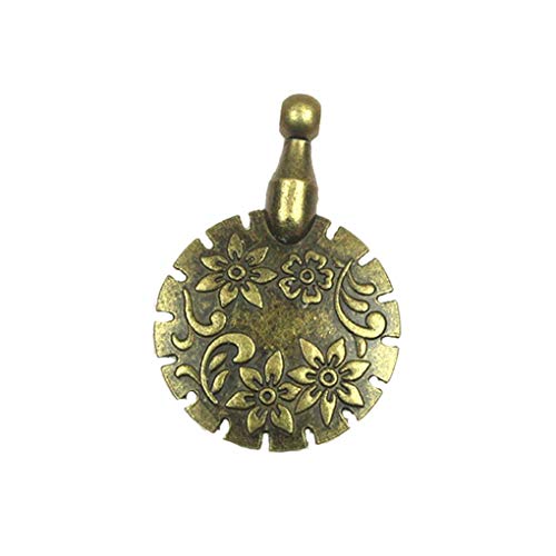 Zerama Durable Metal Sewing Thread Yarn Cutter Pendant Round Shape Antique Bronze Craft DIY Tool Home Quilting Sewing