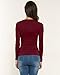 ZANZEA Sexy Low Cut Shirt V Neck Slim Tops Ruched Wrap Blouses for Women Wine Red US 12