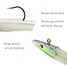 Jig Head Soft Plastic Fishing Lures with Hook Sinking Swimbaits for Saltwater and Freshwater (Pack of 10)