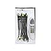 HICKIES No Tie Shoelaces For Adults Premium Black/Yellow Shoe Laces For Sneakers No Tie Laces - 14 Elastic Waterproof Tieless Shoelaces, A Pair Unisex No Tie Running Shoe Laces One Size fit All