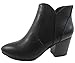 Soda Women's Newbury Leatherette Stacked Heel Ankle Booties