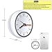 LXSZRPH Mini Shower Clock Waterproof IP24 Wall Clock Suction Cup Bathroom Clock Acrylic Face Suction Clock for Shower Washroom Kitchen (1pack)