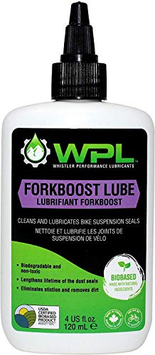 WPL ForkBoost Fork Seal Lubricant and Cleaner, Biodegradable and Bio-Based, Rubber-Compatible Dust Seal Treatment for Bicycle Forks and Shocks