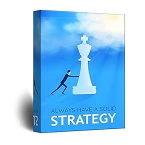 Inspirational Quotes Canvas Wall Art - Always Have a Solid Strategy - Giclee Print Gallery Wrap Modern Office Decoration Ready to Hang - 12x18 inches