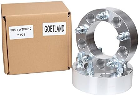Goetland Wheel Spacers Adapters 5x5.5 to 5x5.5(139.7mm) 2 inch Thickness 5 Lug 1/2 studs, Pack of 2