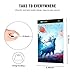 LED Tracing Light Box Elfeland A4 Size Ultra-Thin Painting Light Pad USB Power Cable Dimmable Brightness Portable Artcraft Painting Light Pad for Artists Drawing Sketching Animation Designing