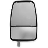 Velvac 714579 2020 Deluxe Series Door Mirror Black, Driver Side