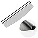 Outeam Pizza Cutter - Chef Sharp Rocker Knife Blade With Protective Knife Cover - Durable Multi-function Rocker Pizza Cutter - Heavy Duty Stainless Steel with Premium Comfort Grip Handle