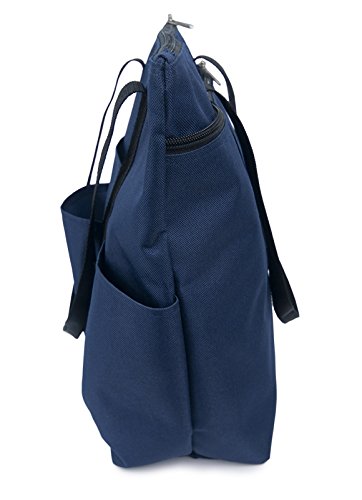 Hopkins 3 Pocket Zippered Tote for Home Health Care, 17 Inch Tapering to 12 Inch L x 14.5 Inch H x 4 Inch - Thumbnail 4