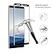 Samsung Galaxy Note 8 Screen Protector [2 Pack] Alfort 3D Tempered Glass Film for Galaxy Note 8 0.26mm 9H Anti-Fingerprints Scratch Bubble-Free Full Coverage [ Black ]