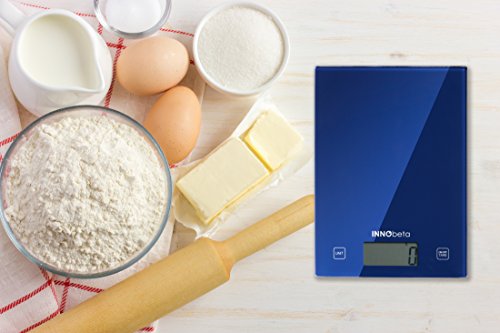 InnoBeta Digital kitchen scale, Multifunction Food Scale, Professional scale, high precision on up to 1g (5kg/11lb capacity), Tare Function, Perfect for Cooking and Baking (Battery Included)